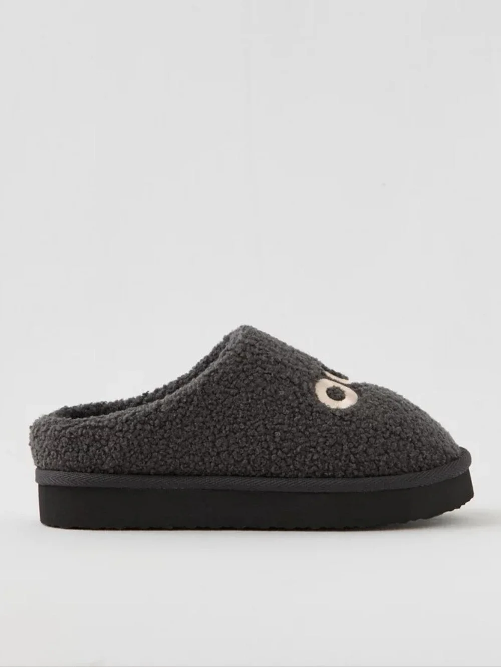 Aerie 🛍Buy2Get1 FREE🛍 MIX&Match Sherpa Scuff Slippers - Grey Shadow